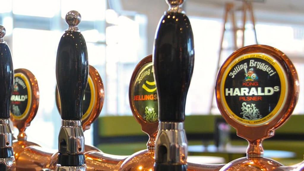 The draught beer system of Jelling Brewery